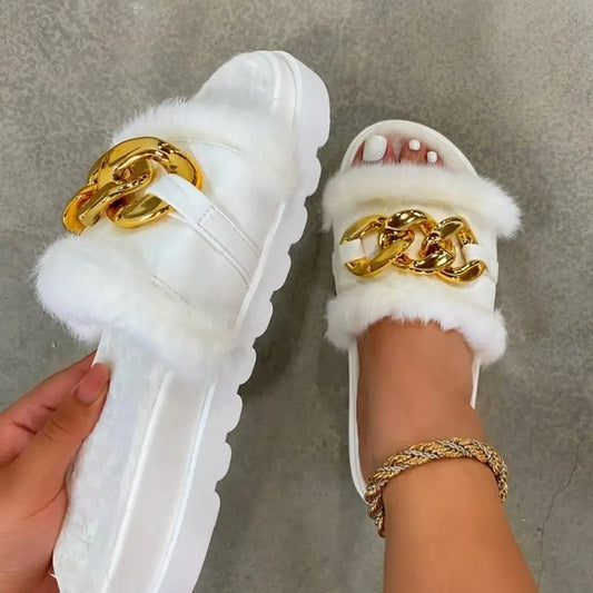 My Luxury Plush Slides (Women's)